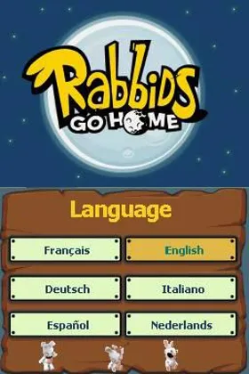 Rabbids Go Home - A Comedy Adventure (USA) (En,Fr,Es) (NDSi Enhanced) screen shot title